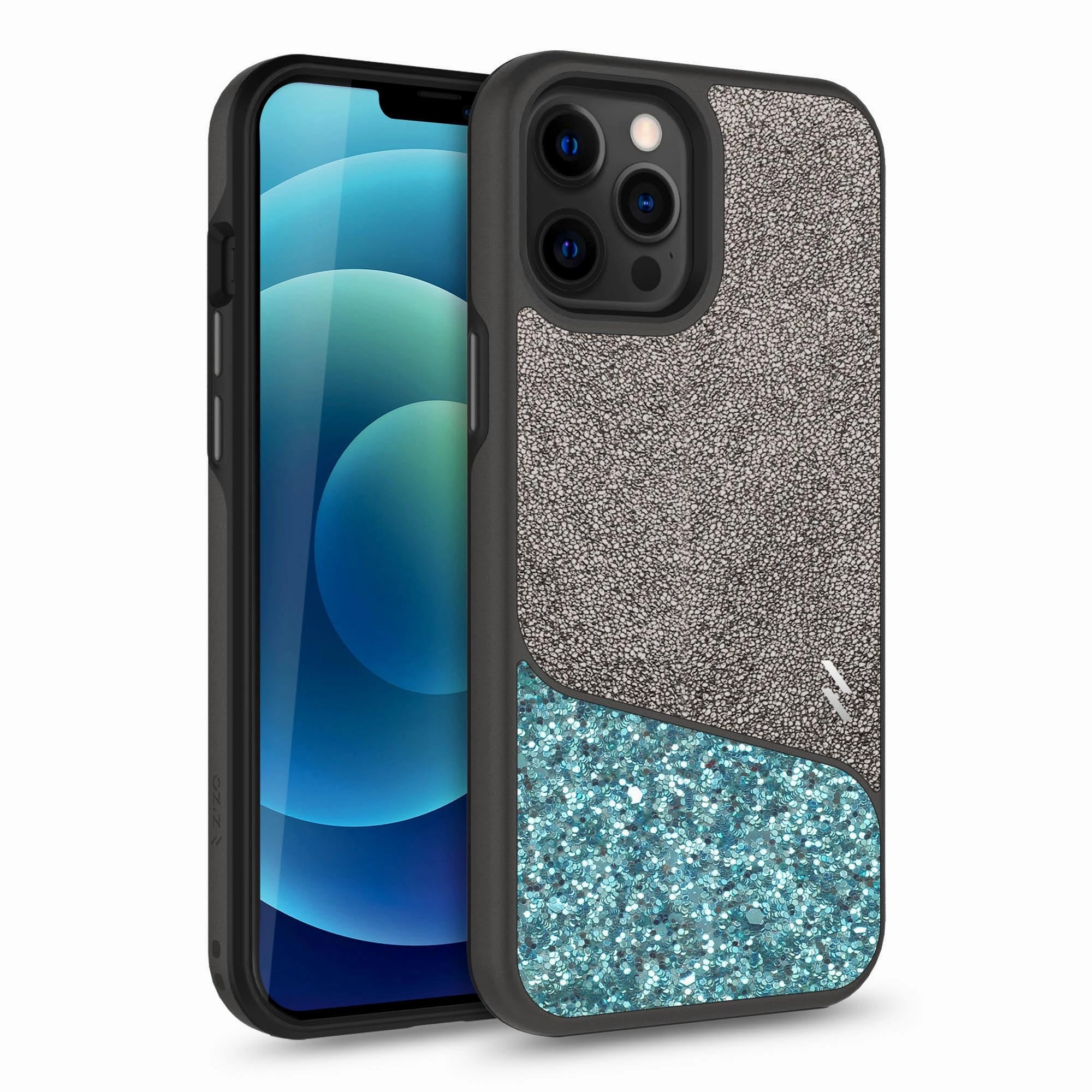 Durable Surface Stylish Layer Texture ZIZO DIVISION Series iPhone 12 / iPhone 12 Pro Case - Mint