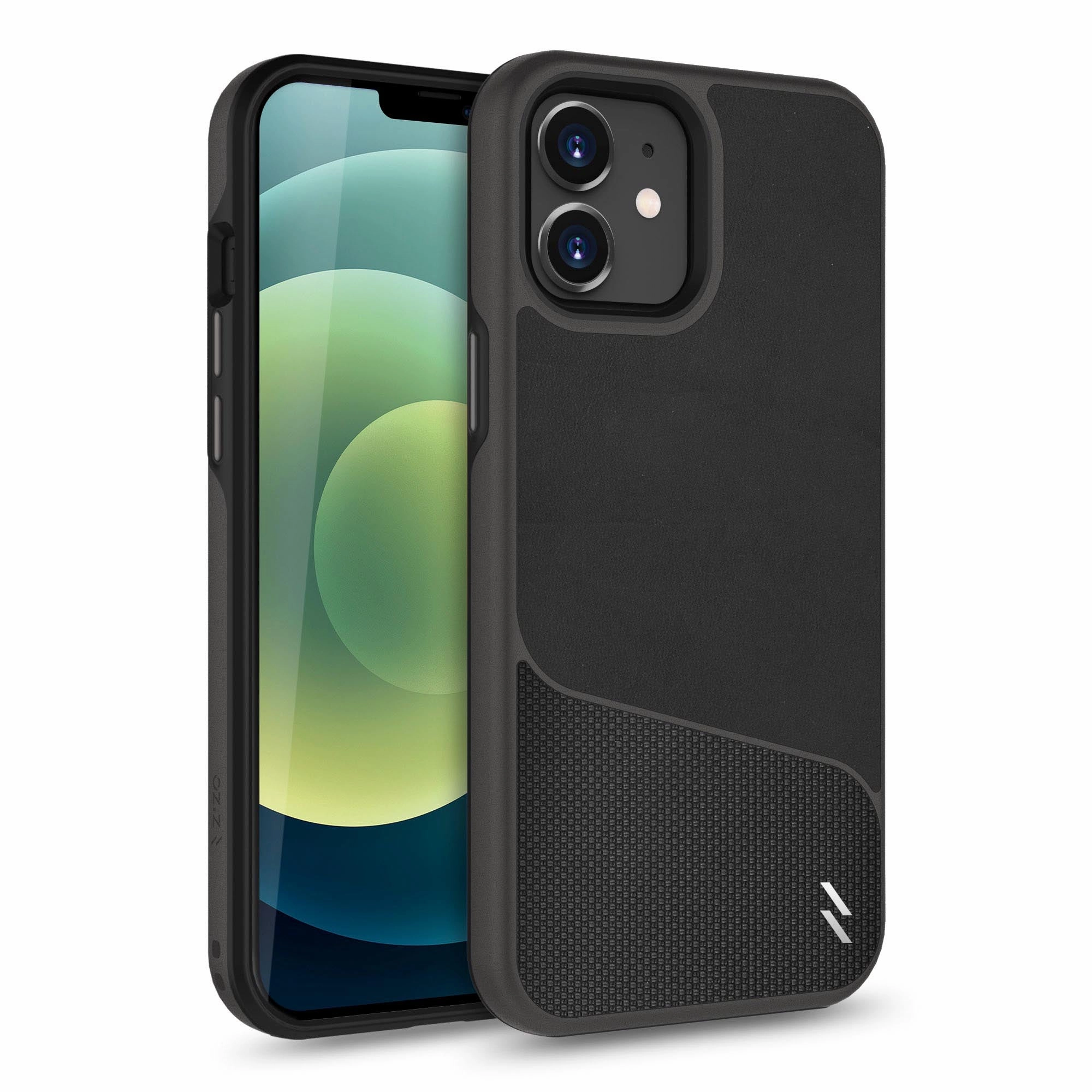 ZIZO DIVISION Series iPhone 12 Mini Case - Nylon Black Elegant Style Protective Detail