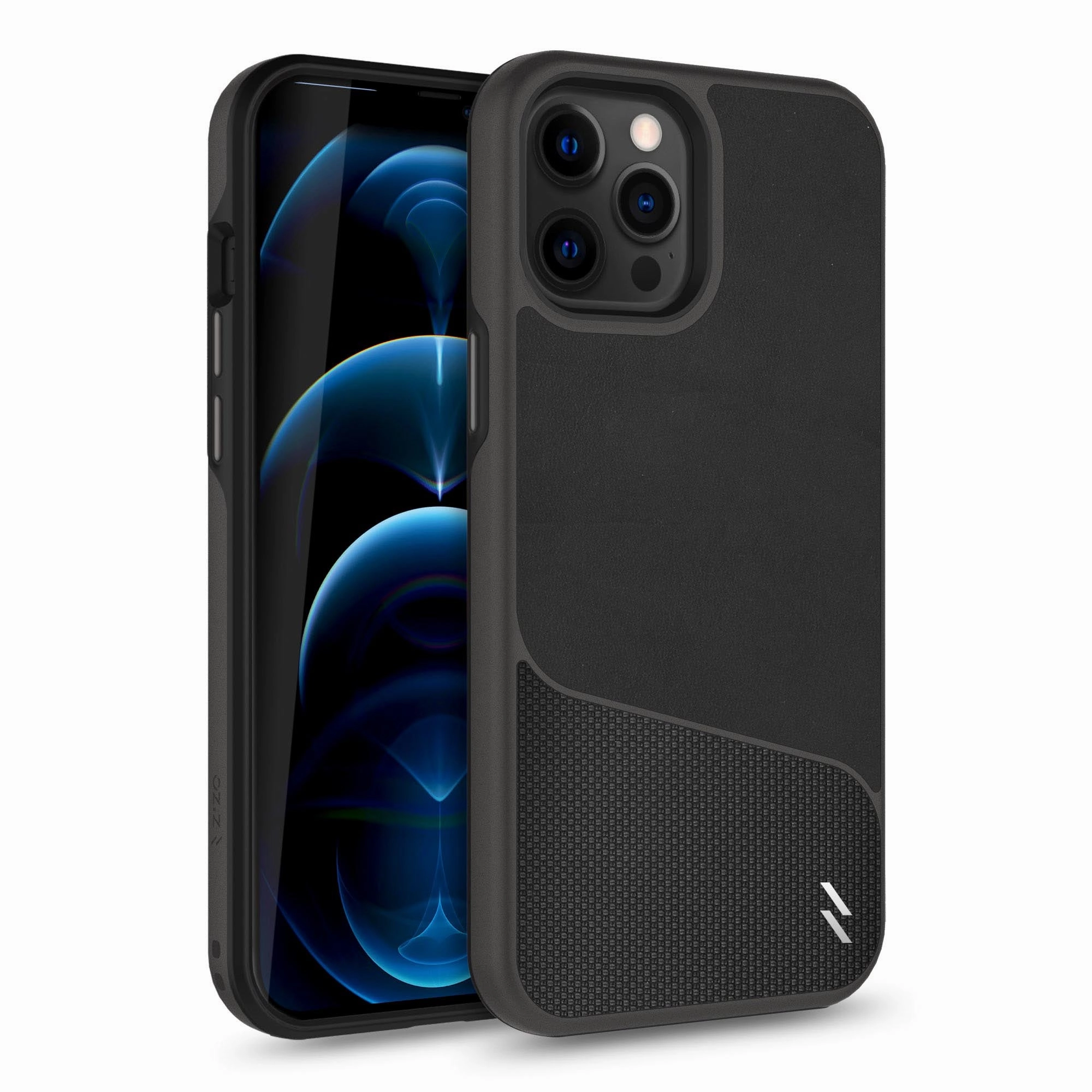 Practical Look Sleek Edge ZIZO DIVISION Series iPhone 12 Pro Max Case - Nylon Black