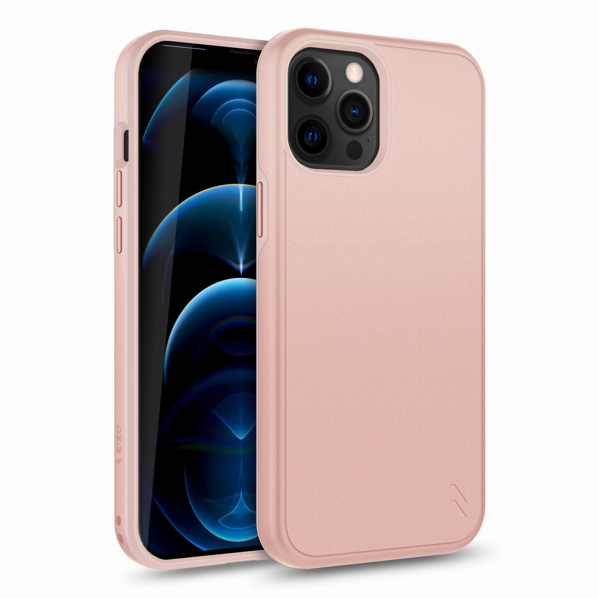 ZIZO DIVISION Series iPhone 12 Pro Max Case - Rose Gold Luxury Grip Stylish Texture