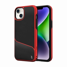 ZIZO DIVISION Series iPhone 14 Plus (6.7) Case - Black & Red Unique Pattern