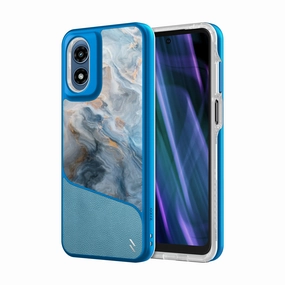 ZIZO DIVISION Series moto g Play (2024) Case - Baby Blue Marble Urban Fashion Color Finish