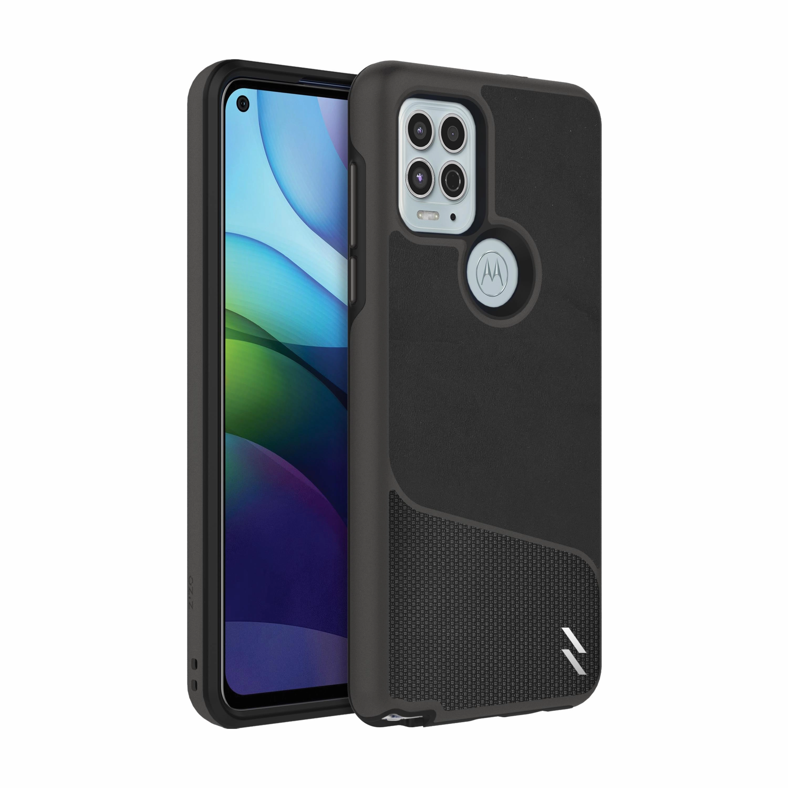 ZIZO DIVISION Series Moto G Stylus 5G (2021) Case - Nylon Black Anti glare Matte Edge