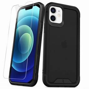 Casual Wear Durable Finish ZIZO ION Series iPhone 12 / iPhone 12 Pro Case - Black & Smoke
