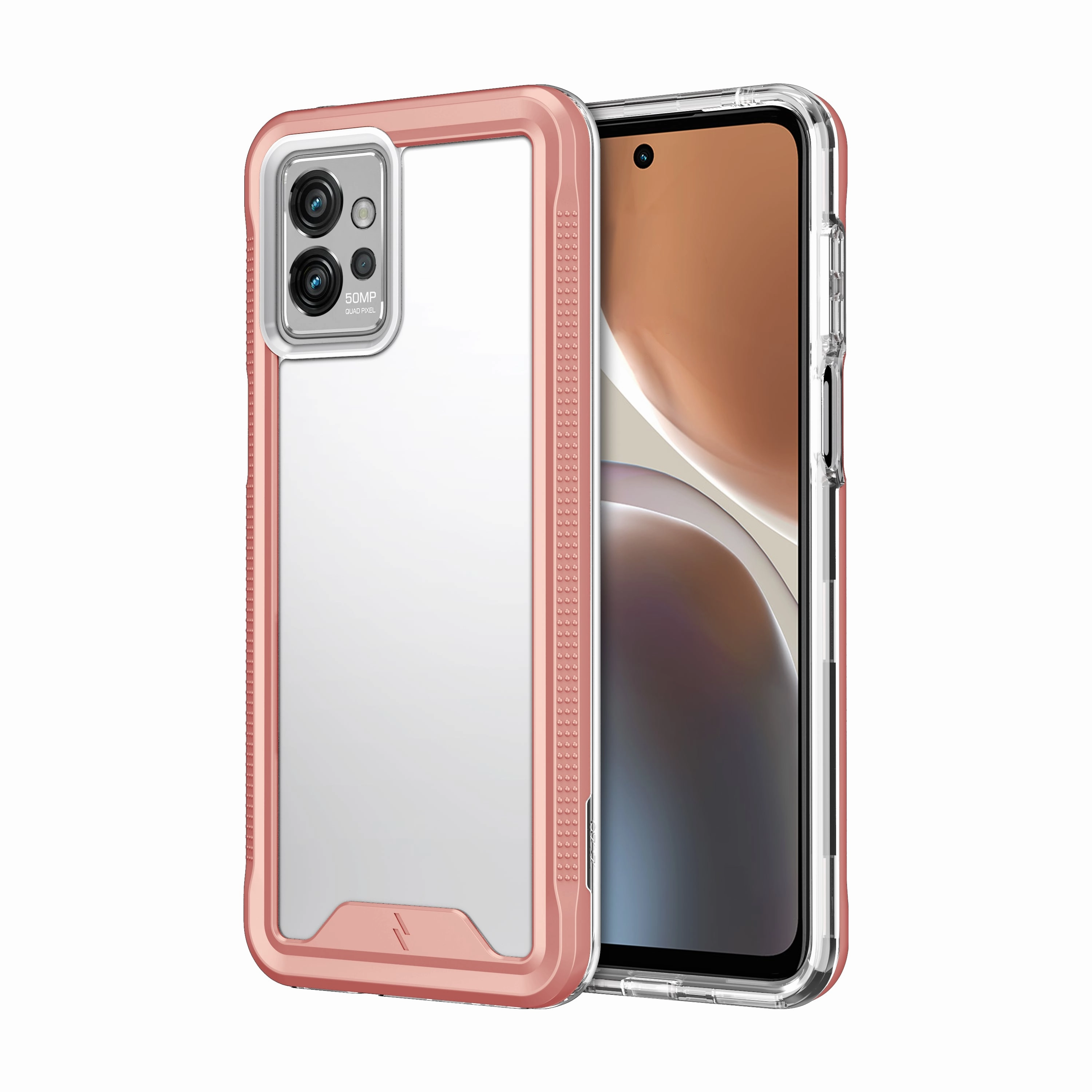 ZIZO ION Series moto g power 5G (2023) Case - Rose Gold Matte Surface Compact Structure