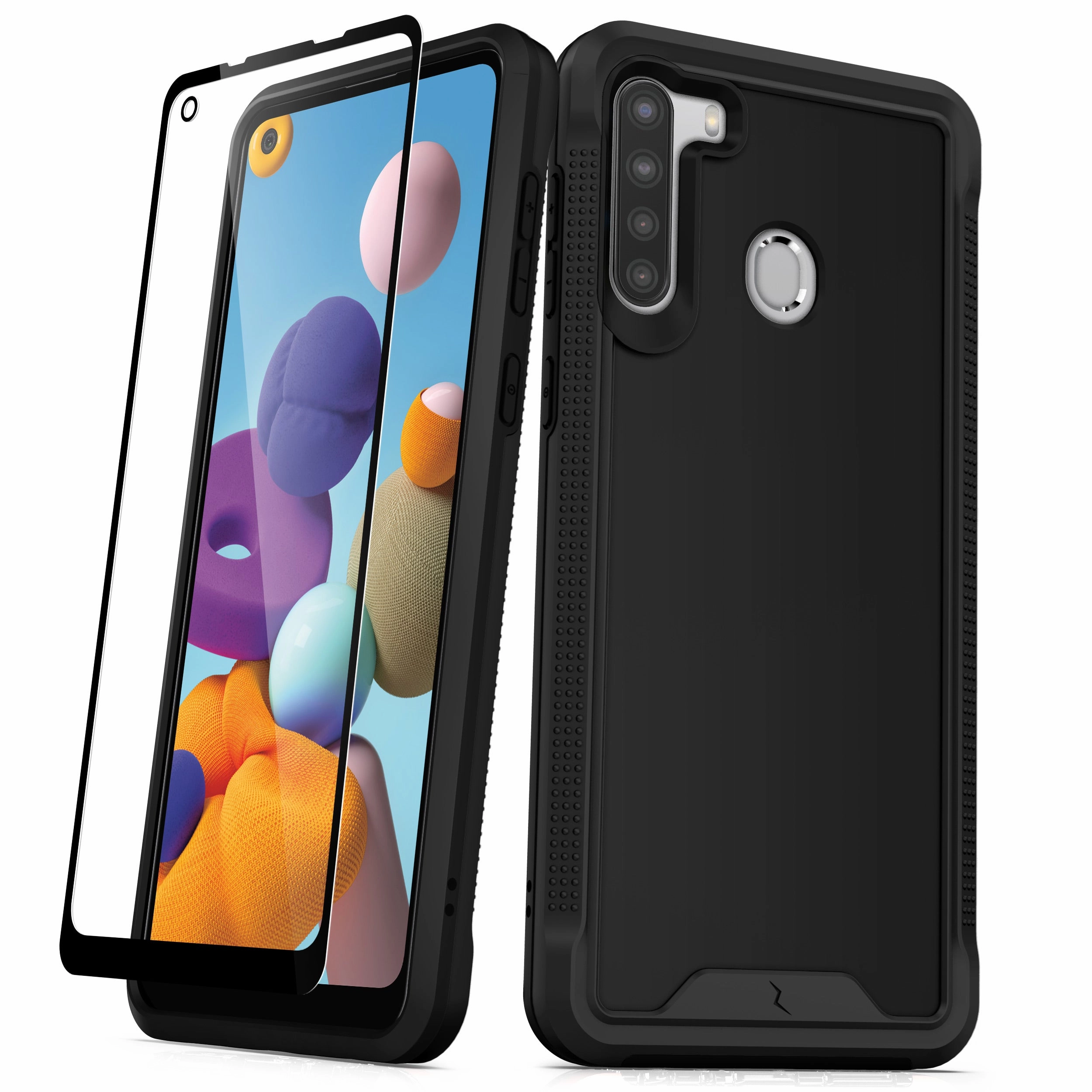 ZIZO ION Series Samsung Galaxy A21 Case - Black & Black High Durability
