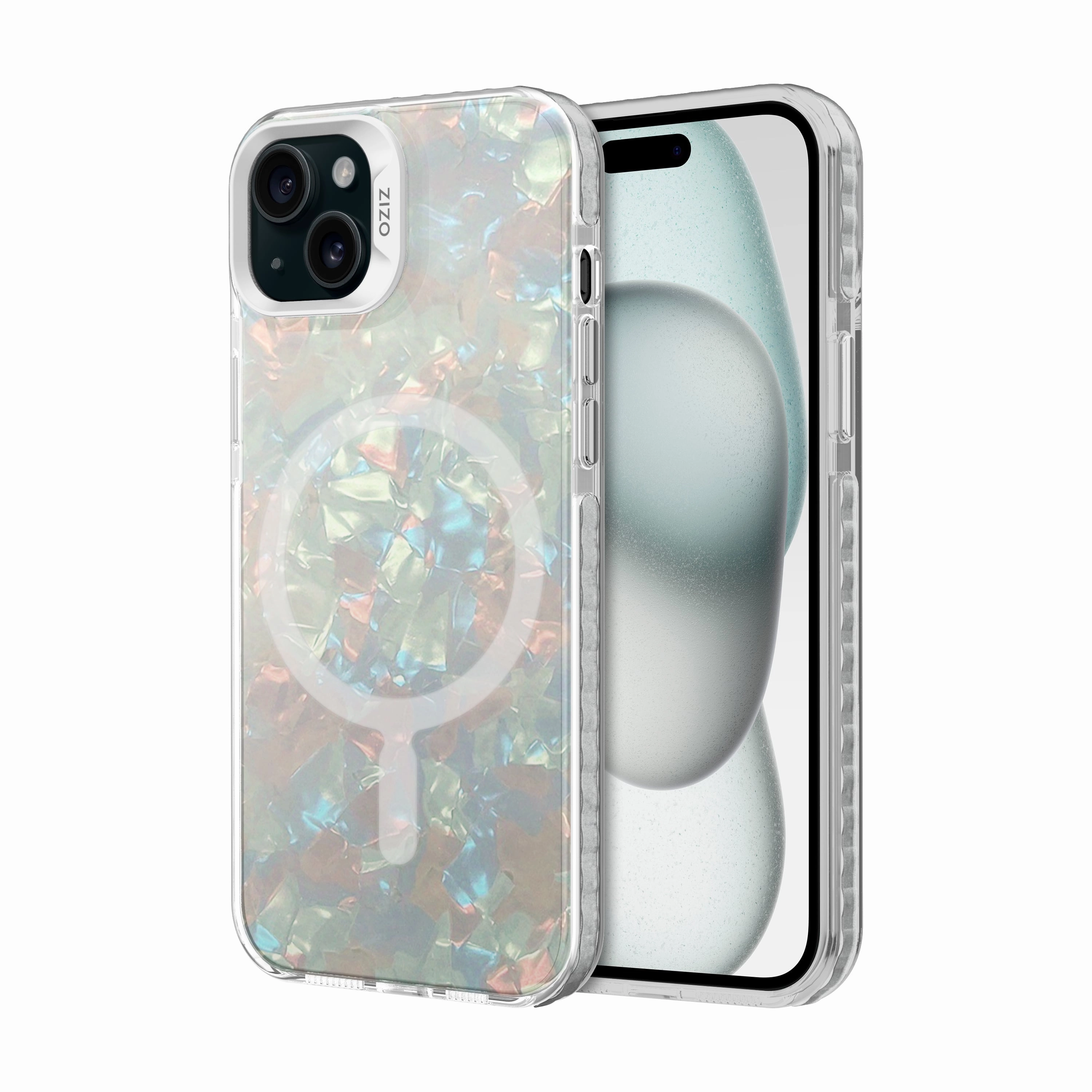 Compact Structure Smooth Shield ZIZO JEWEL Series iPhone 15 Plus MagSafe Case - Opal