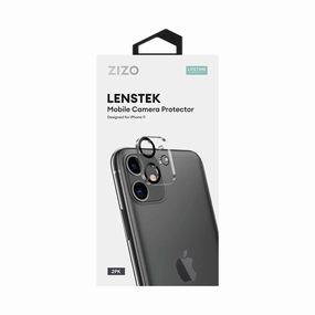 Stylish grip Subtle design ZIZO LensTek Mobile Camera Protector (2 pack) for iPhone 11 - Black