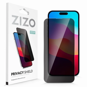 ZIZO PRIVACY Tempered Glass Screen Protector for iPhone 15 Pro - Privacy Subtle design