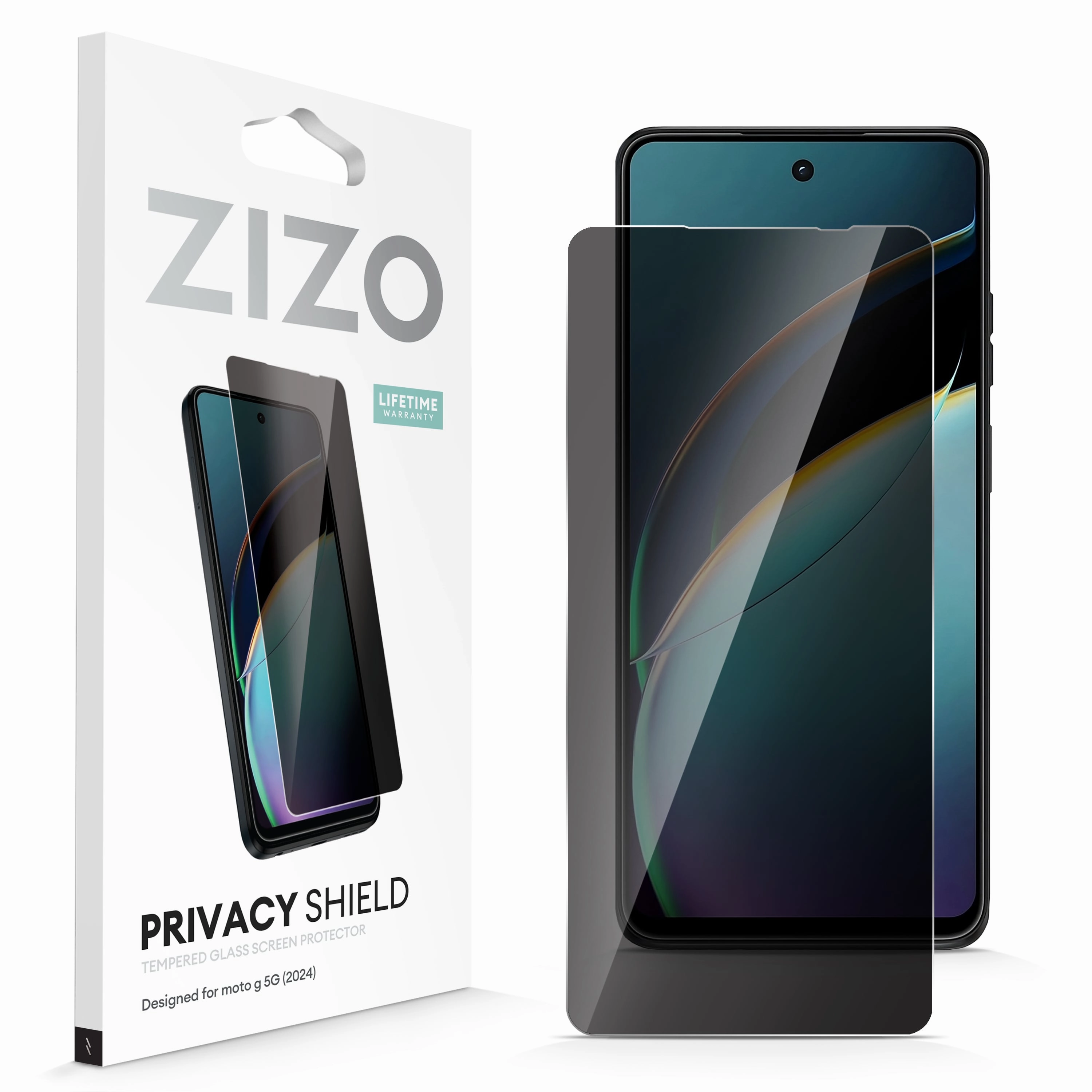 Comfort Feel Elegant Texture ZIZO PRIVACY Tempered Glass Screen Protector for moto g 5G (2024) - Privacy