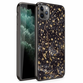 Gloss Surface ZIZO REFINE Series Marble iPhone 11 Pro Max Case - Black Marble