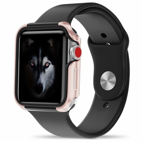 Zizo Shock Series for Apple Watch 38mm, Aluminum Metal Bumper Hybrid Case Polished Finish Compact Design