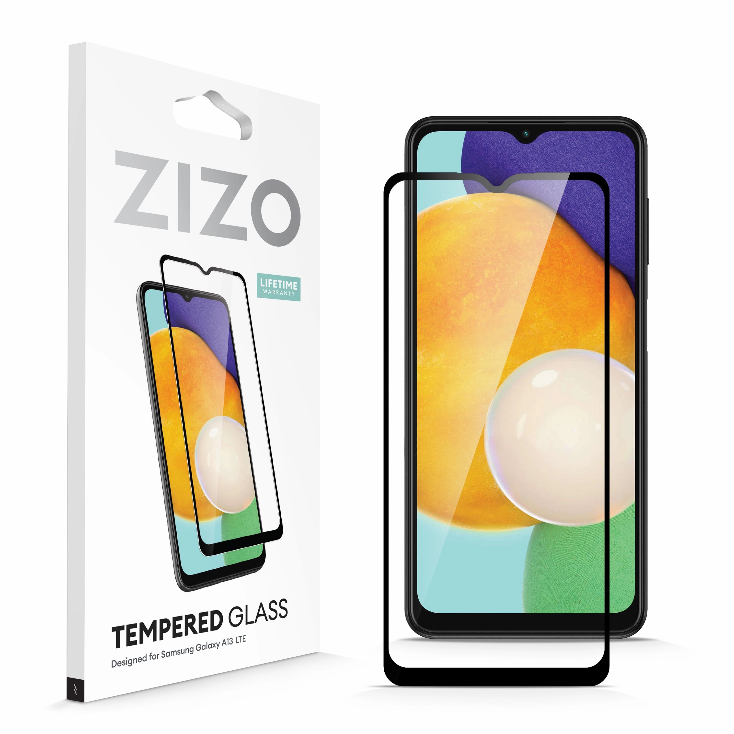 ZIZO TEMPERED GLASS Screen Protector for Galaxy A13 / A13 5G Smooth Craft Button Cover