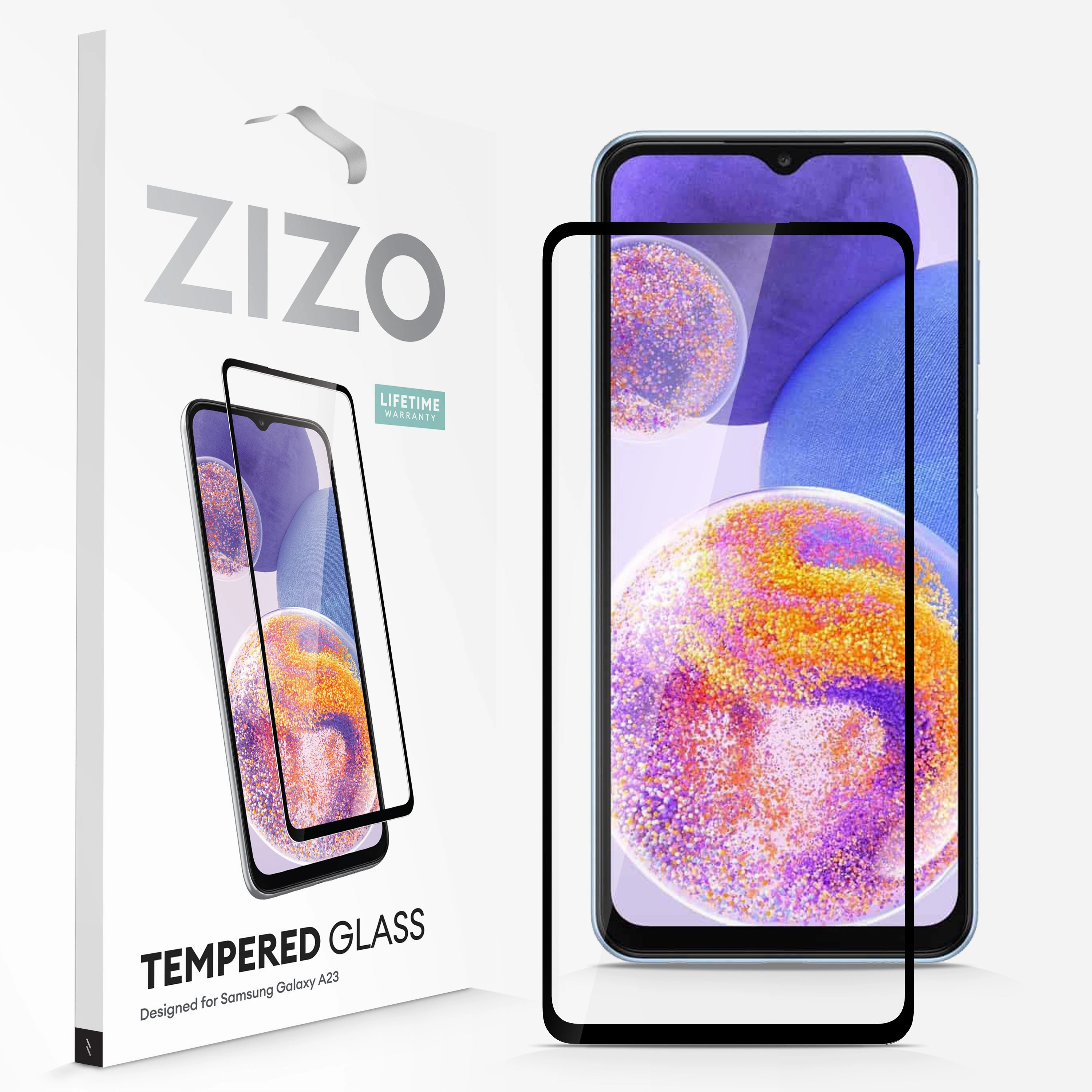 Flexible Grip Texture Minimal Look ZIZO TEMPERED GLASS Screen Protector for Galaxy A23 5G