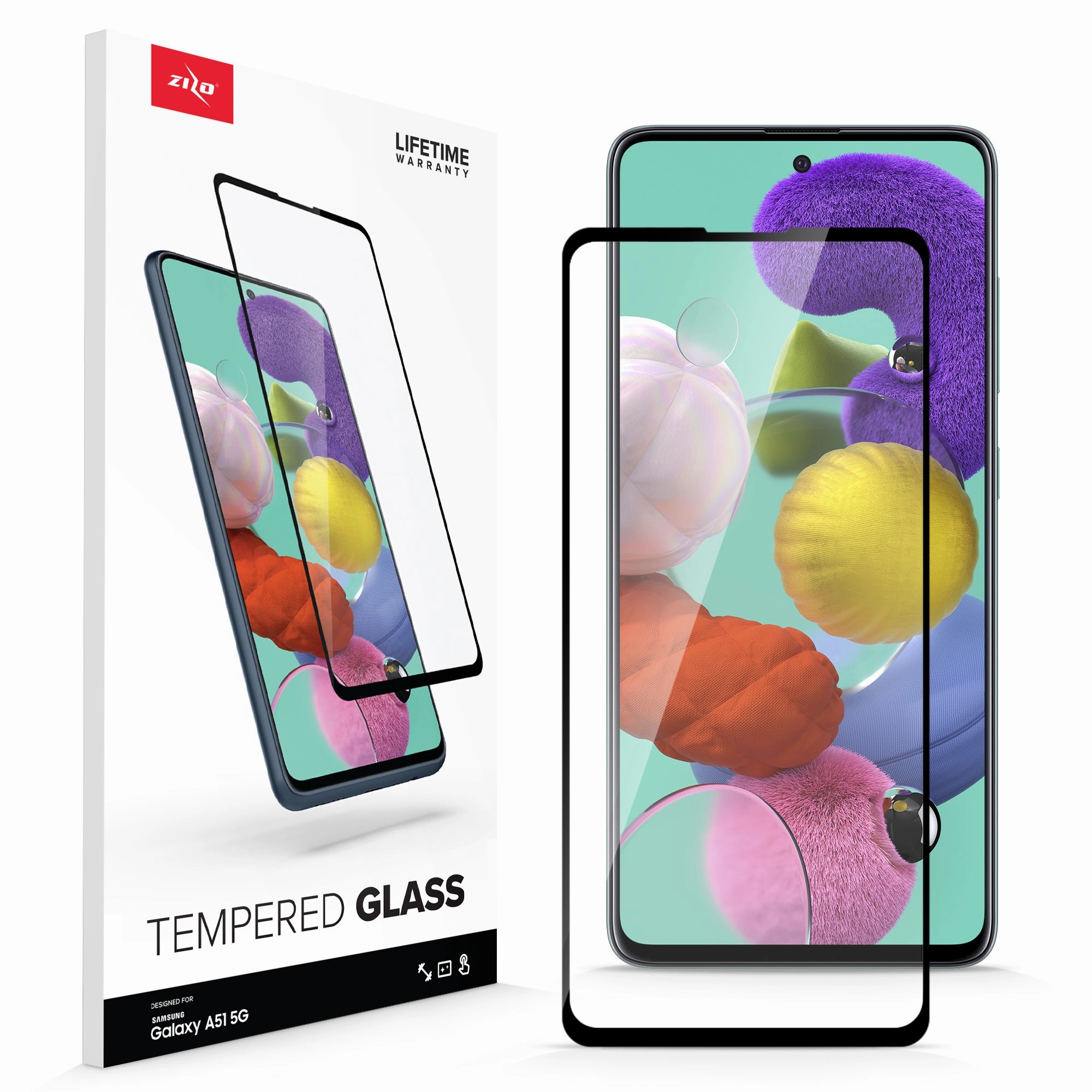 Shock Surface Creative Style ZIZO TEMPERED GLASS Screen Protector for Galaxy A51 5G