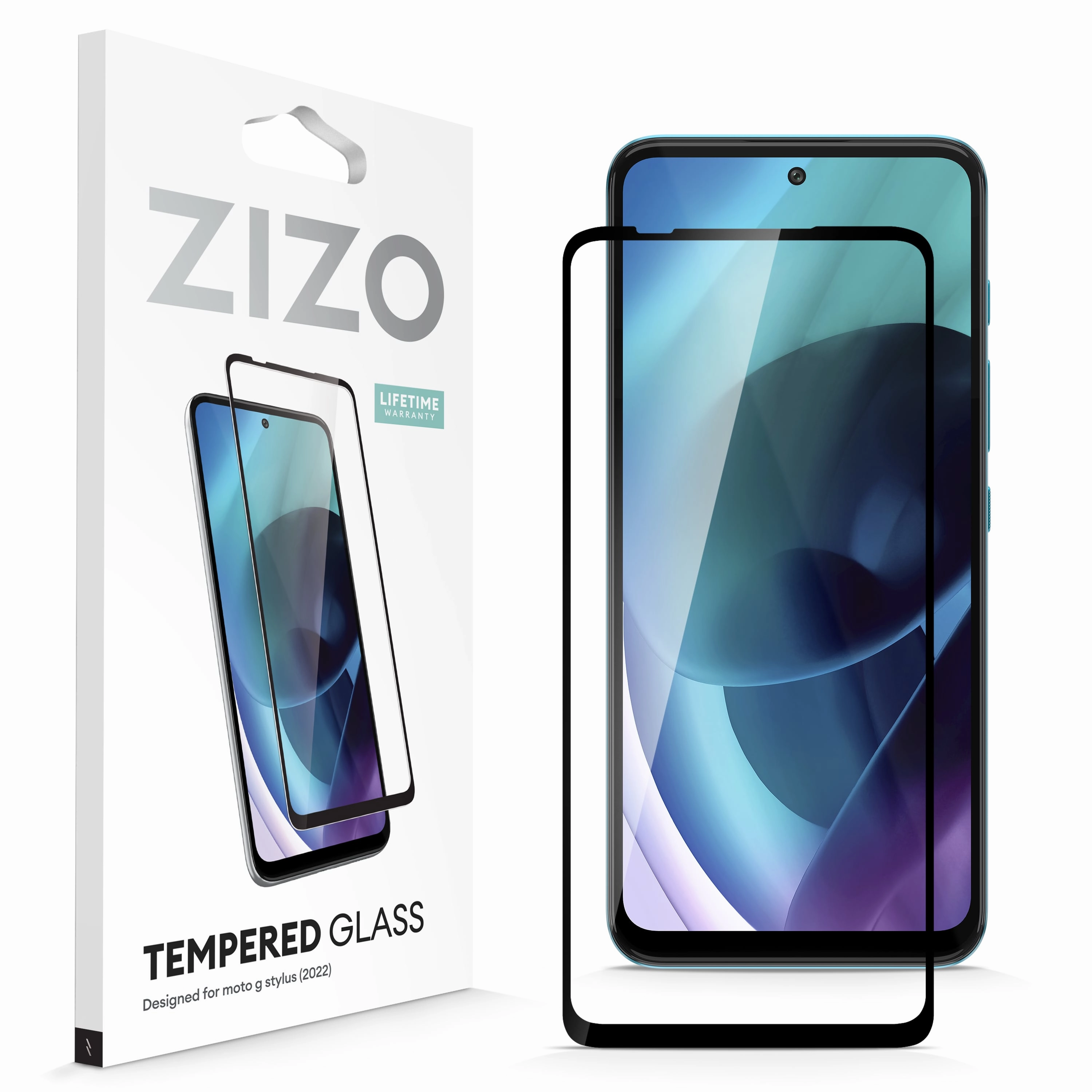 Trendy Aesthetic Slim Design ZIZO TEMPERED GLASS Screen Protector for moto g STYLUS 2022