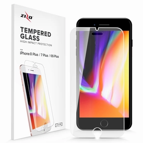 ZIZO TEMPERED GLASS Screen Protector iPhone 8 Plus/7 Plus/6s Plus Classic Design Polished Style