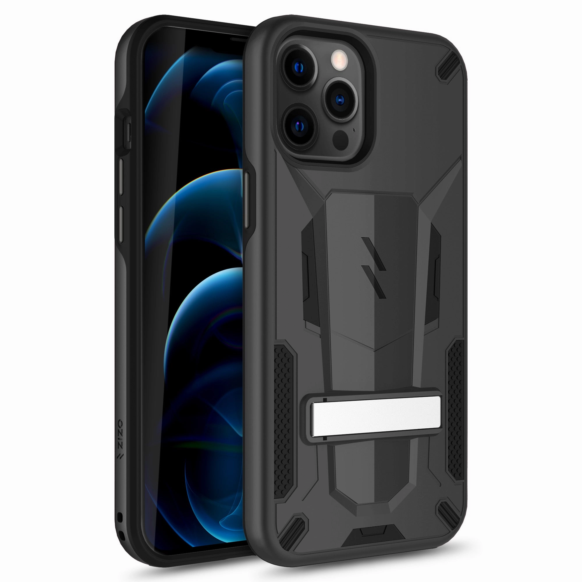 ZIZO TRANSFORM Series iPhone 12 Pro Max Case - Black Textured Detail Comfort Build Layer