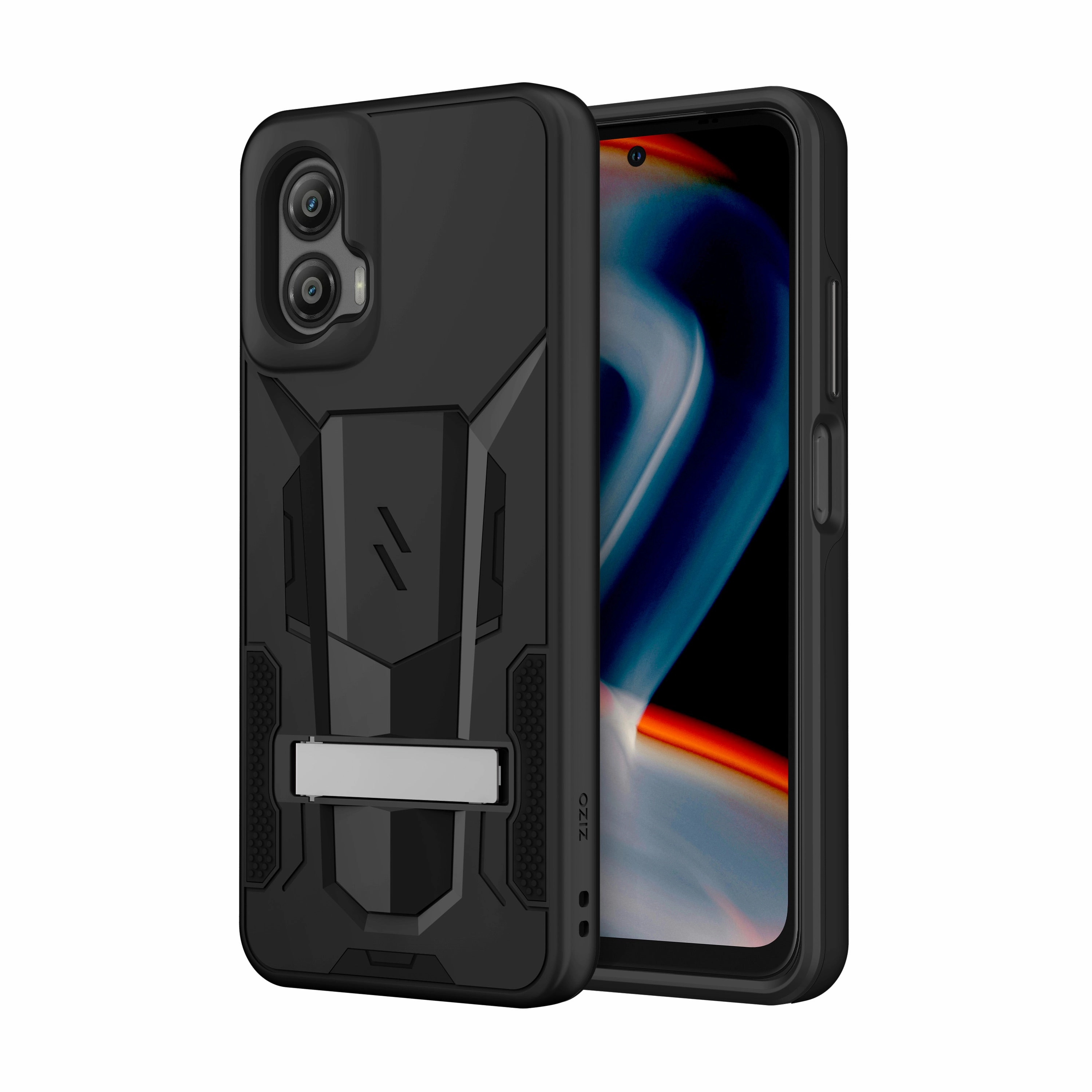 ZIZO TRANSFORM Series moto g power 5G (2024) Case - Black Matte Texture Modern Grip