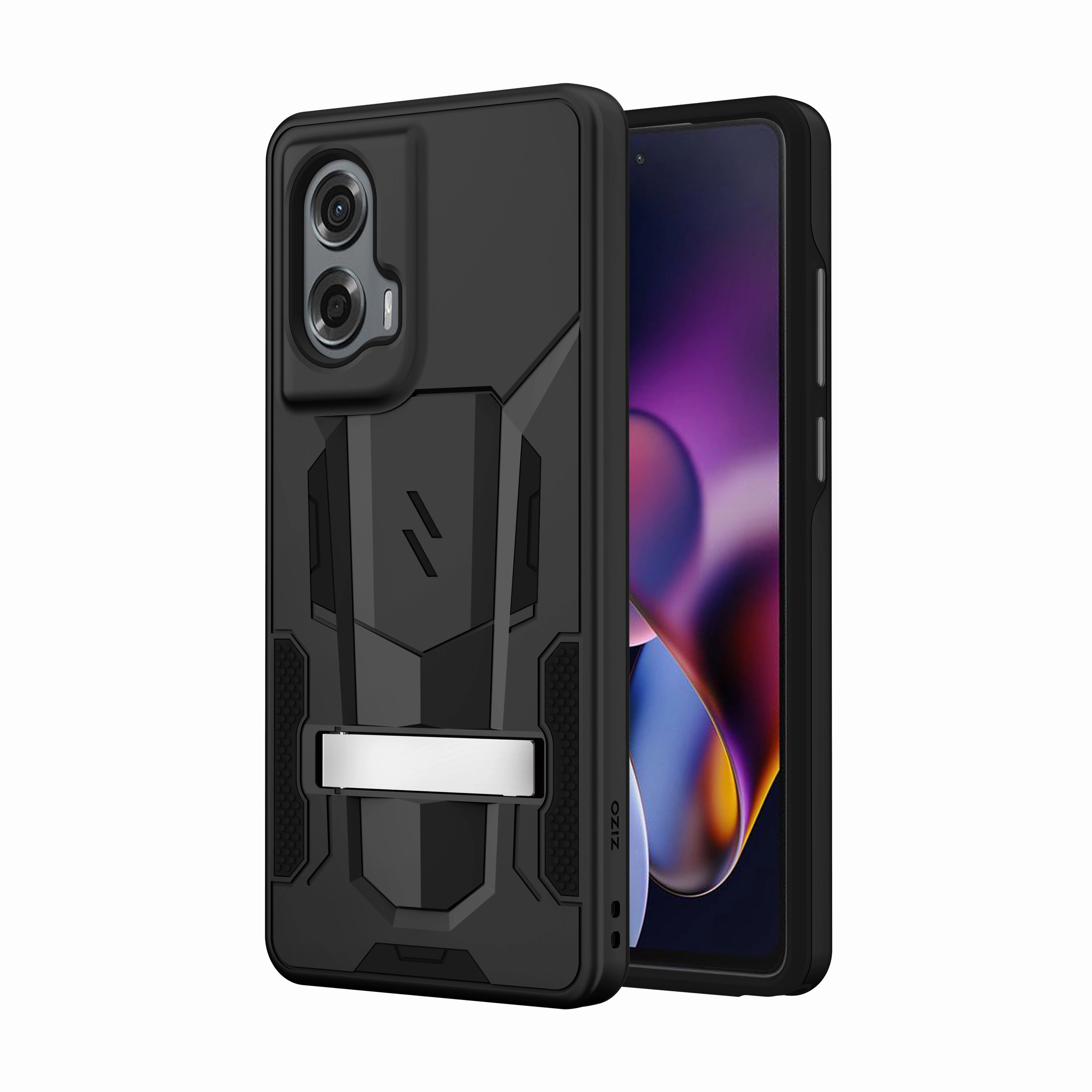 Soft edges Premium Surface Texture ZIZO TRANSFORM Series moto g stylus 5G (2024) Case - Black